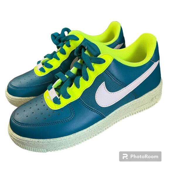 Air Force 1 Crater NN (GS) Youth Bright Spruce/Phantom-Volt Size 5y